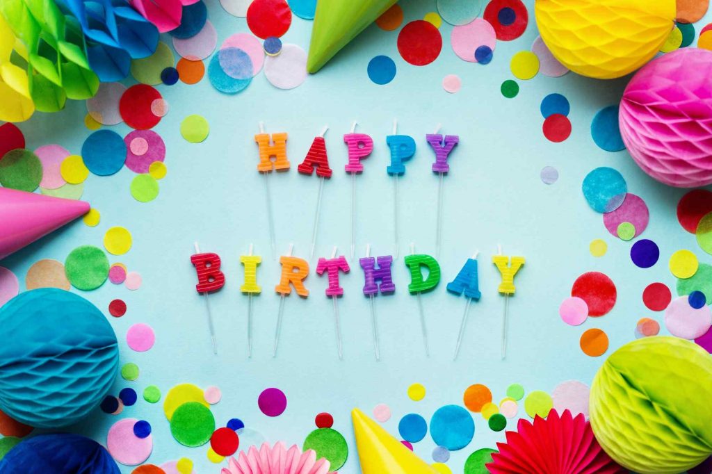 Happy birthday candles