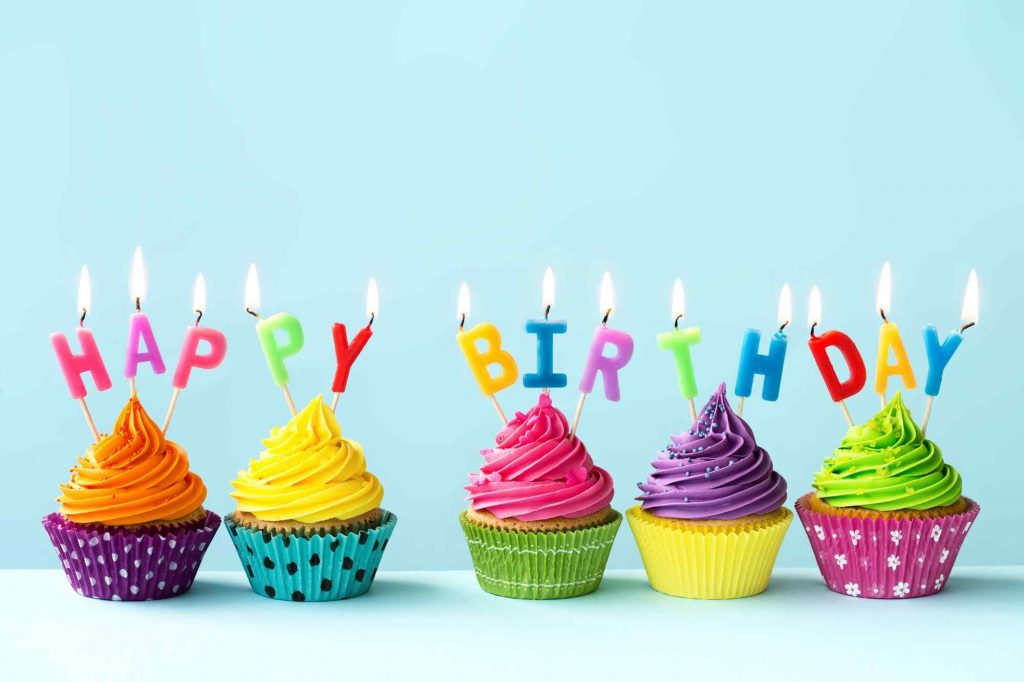 Happy birthday cupcakes