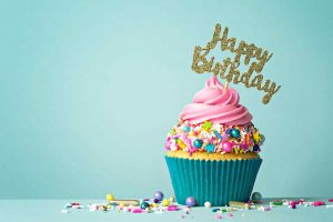Happy birthday cupcake