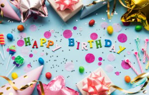 Happy birthday or party background